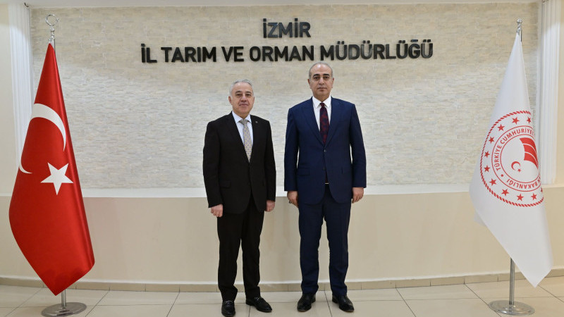 Buca Kaymakamı Gürbüz, İzmir Tarım ve Orman İl Müdürü Şahin’i ziyaret etti